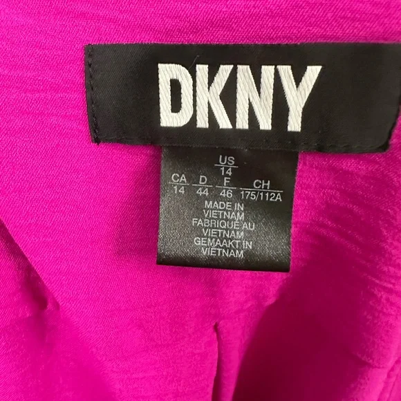 DKNY Fuchsia Button-Down Midi Dress - Picture 8 of 12